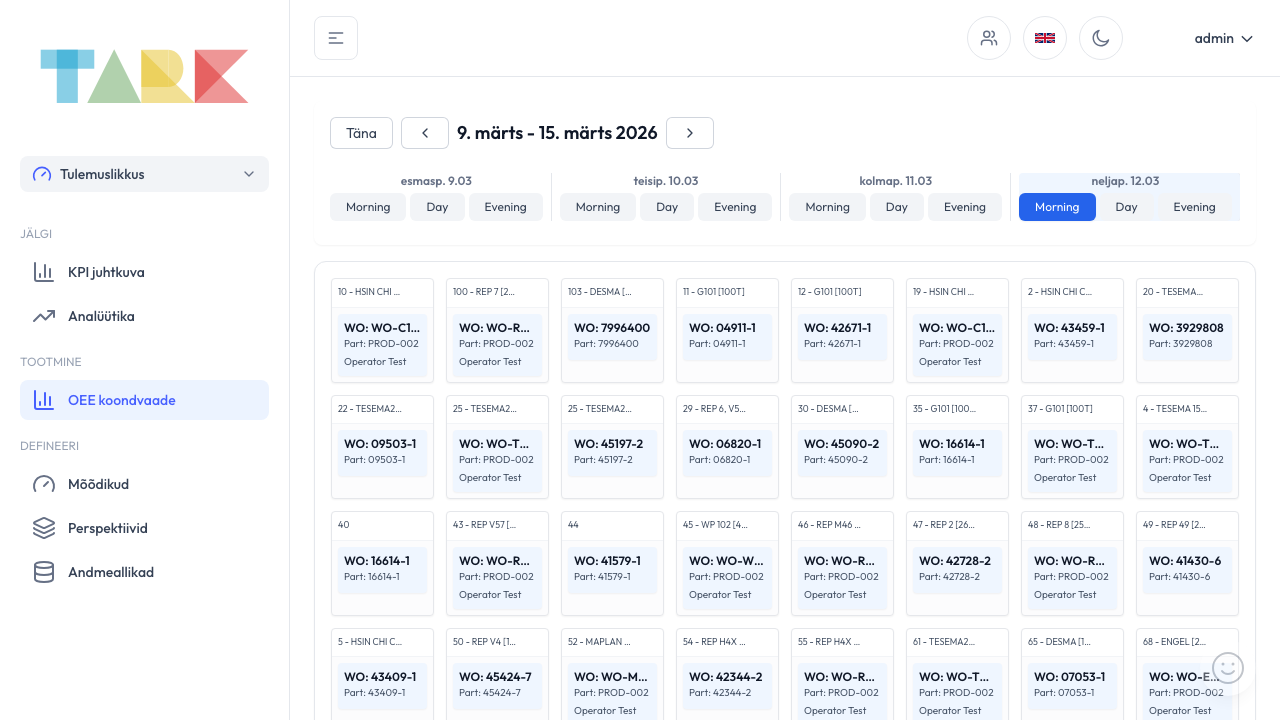 Tark OEE koondvaade